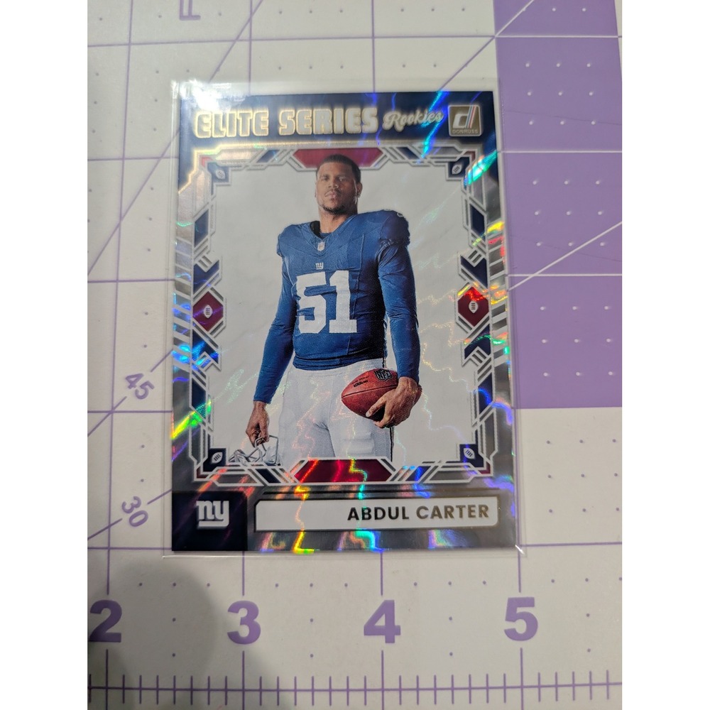 2025 Panini Donruss Abdul Carter Elite Series Rookies Holo Laser NY Giants